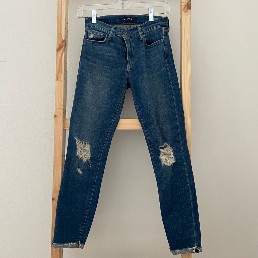 J brand Essential ripped skinny jeans